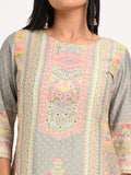 Printed Suit Set with Dupatta