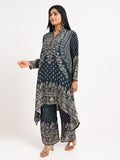 Printed Palazzo Suit Set with Dupatta