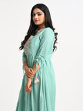 Muslin Embroidered Kurta Set with Dupatta