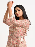 Printed Cotton Anarkali Kurta Set with Dupatta