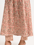 Printed Cotton Anarkali Kurta Set with Dupatta