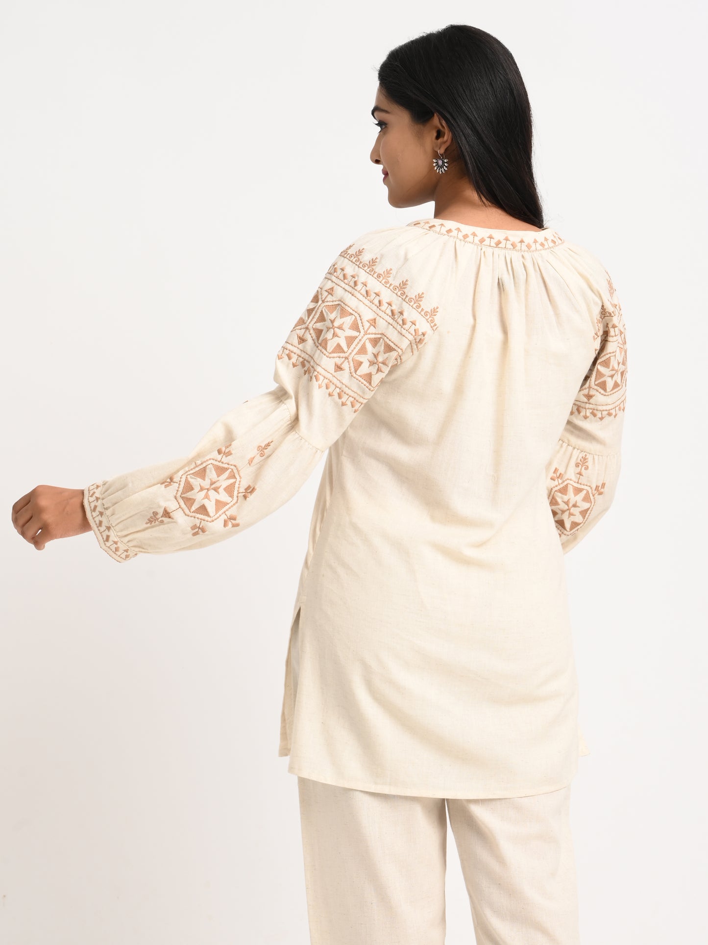 Embroidered Cotton Co-ord Set