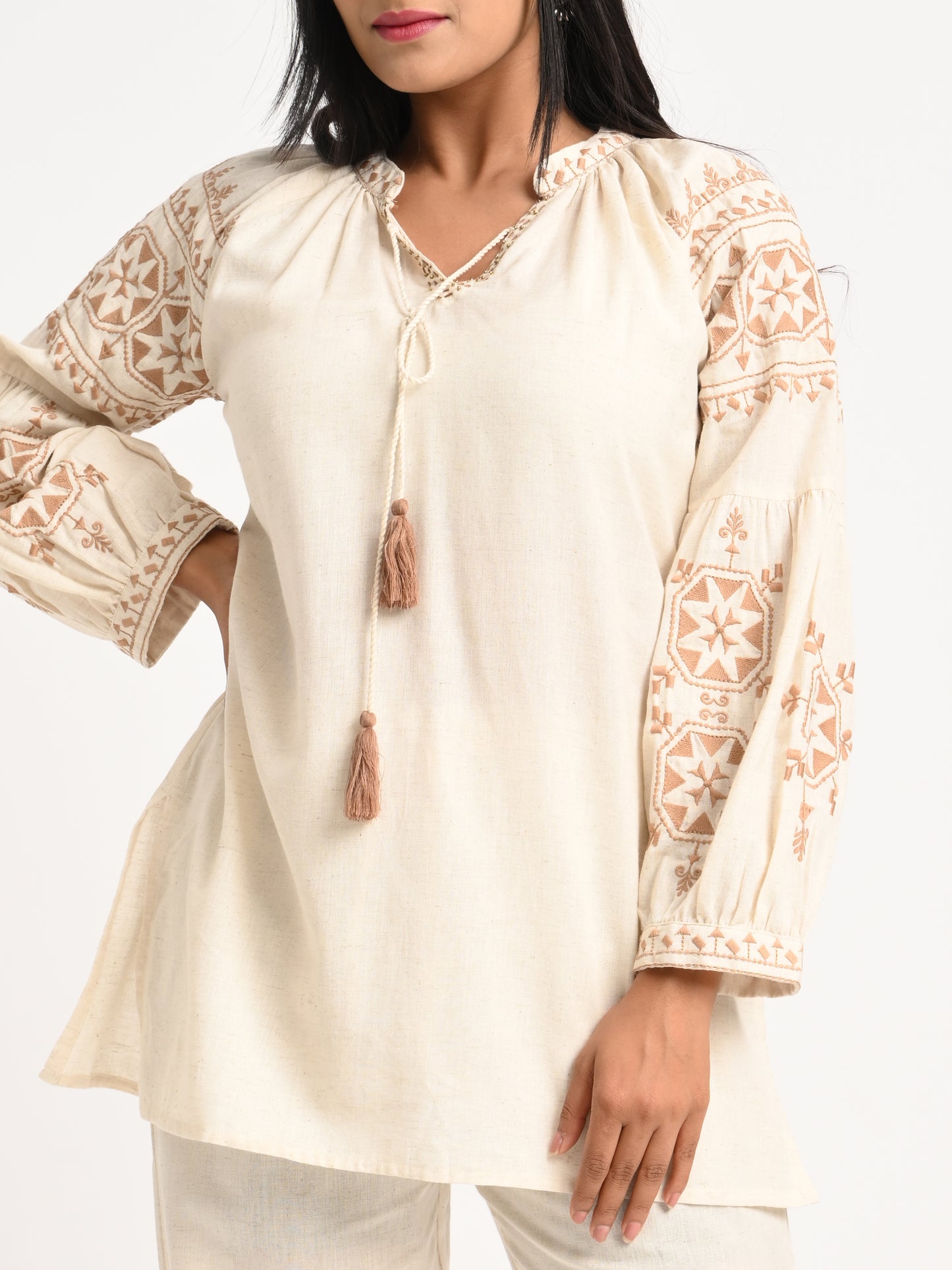 Embroidered Cotton Co-ord Set